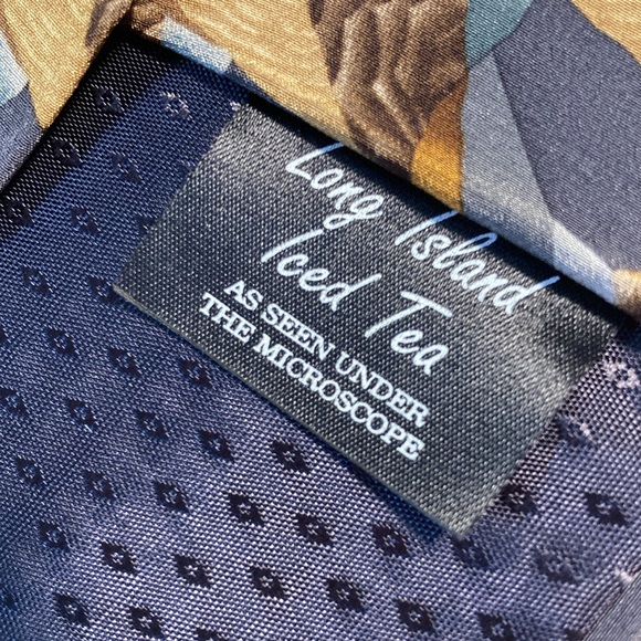 Long Island Iced Tea Necktie Tie Molecular Expressions Cocktail Collection - Picture 3 of 11